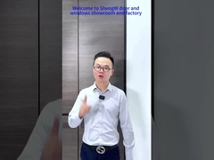 संकीर्ण किनारे एल्यूमीनियम+लकड़ी की स्लाइडिंग दरवाजा