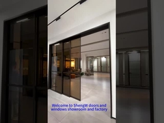 ग्रे डबल ग्लास स्लाइडिंग दरवाजा