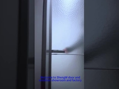 एल्यूमीनियम डबल ग्लास दरवाज़े के साथ