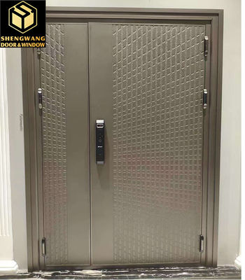 पीयू पेंट के साथ सोने एल्यूमीनियम कमरे के दरवाजे के लिए OEM आग दरवाजे आंतरिक