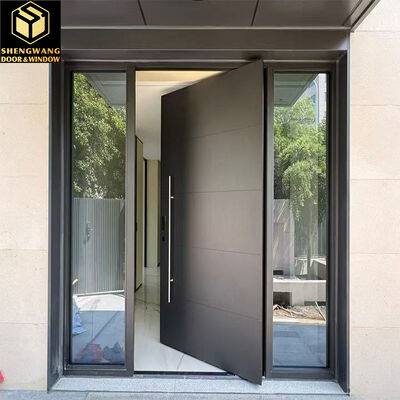 ओडीएम स्विंग एल्यूमीनियम पैदल यात्री उद्यान दरवाजे तांबा नकल सतह परिष्करण धातु गेट आउटडोर